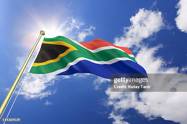 flag of south africa - south africa flag stock pictures, royalty-free photos & images