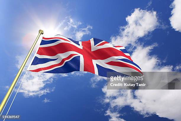 flag of the united kingdom - union jack stock-fotos und bilder