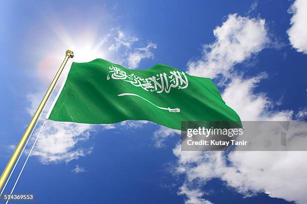 flag of saudi arabia - saudi arabia flag stock-fotos und bilder