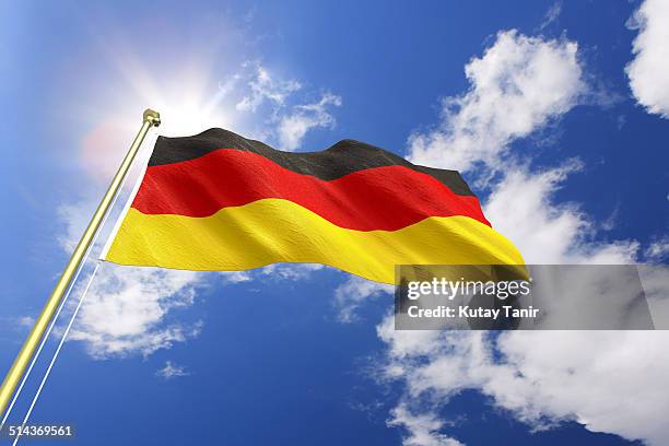 flag of germany - deutsche flagge stock-fotos und bilder