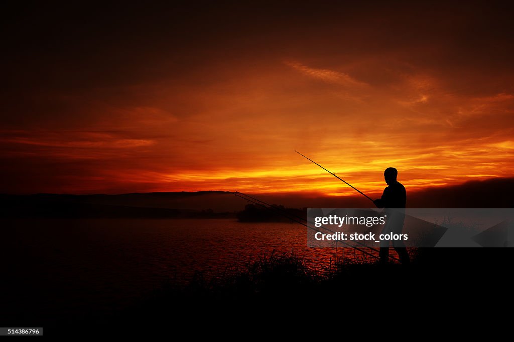 Feeling relaxed while fishing