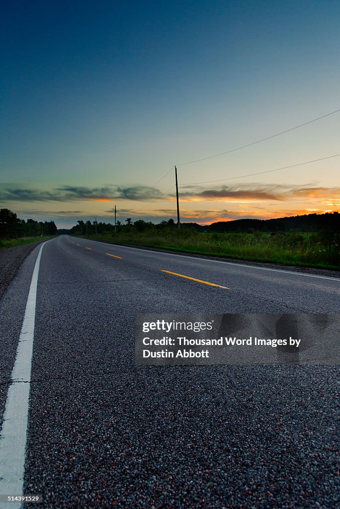 Lonely stretch of highway