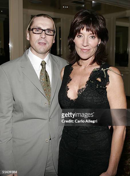 Actress Katey Sagal and husband Kurt Sutter arrive at The Producers Guild of America's 3rd Annual Celebration of Diversity at the Regent Beverly...