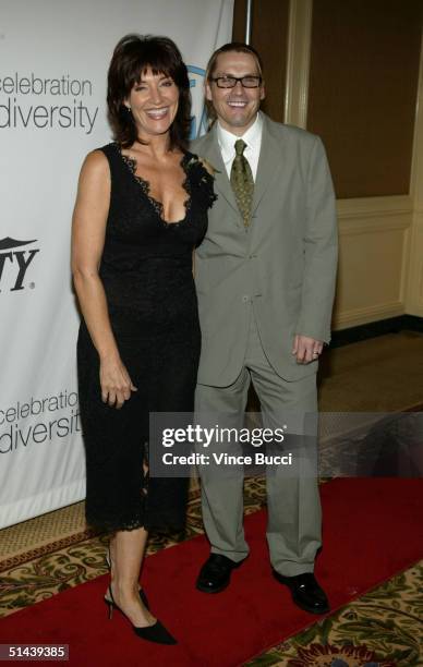 Actress Katey Sagal and husband Kurt Sutter arrive at The Producers Guild of America's 3rd Annual Celebration of Diversity at the Regent Beverly...