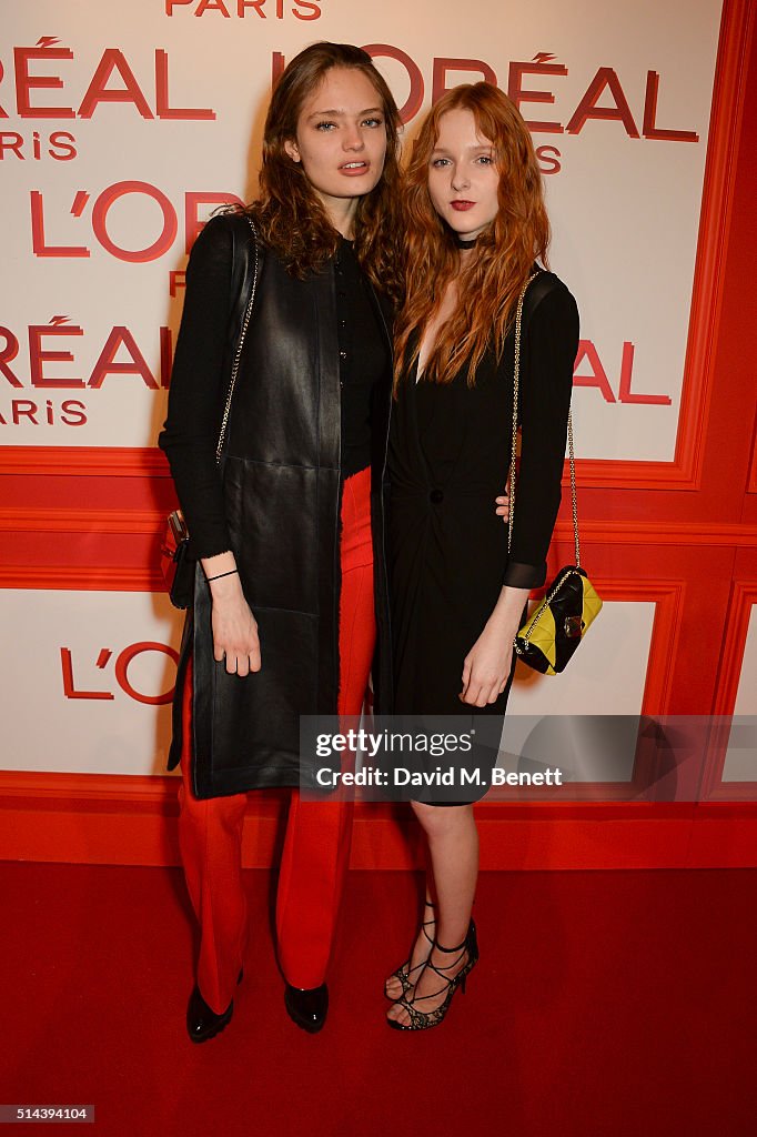 Obsession Party Guests attend the Red Obsession party in Paris to celebrate L'Oreal ...