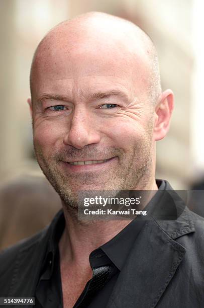 Alan Shearer attends the TRIC Awards 2016 at Grosvenor House Hotel at The Grosvenor House Hotel on March 8, 2016 in London, England.