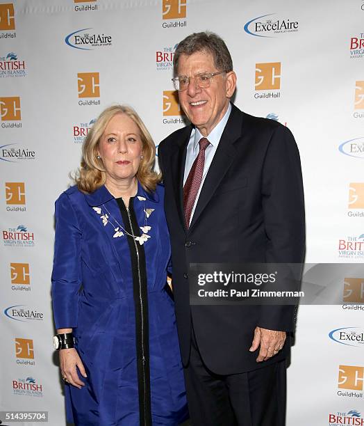 Michele Cohen and Martin Cohen attend the Guild Hall Of East Hampton: Academy Of The Arts Lifetime Achievement Awards 2016 at The Rainbow Room on...