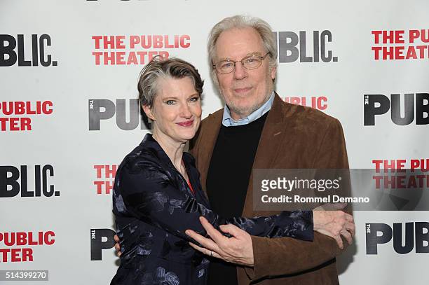 Annette O'Toole and Michael McKean attend "Southern Comfort" Opening Night at The Public Theater on March 8, 2016 in New York City.