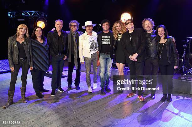 S Kathryn Russ and Margaret Comeaux, Switched On Entertainment's John Hamlin, Cheap Trick's Tom Petersson and Robin Zander, Big Machine Label Group's...