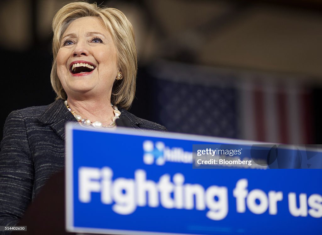 Presidential Candidate Hillary Clinton Holds Ohio Campaign Rally