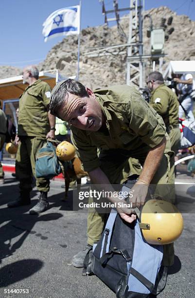 An Israeli army rescue team prepares to cross the border into Egypt from the southern Israeli town of Eilat on October 8, 2004 in Eilat Israel. Some...