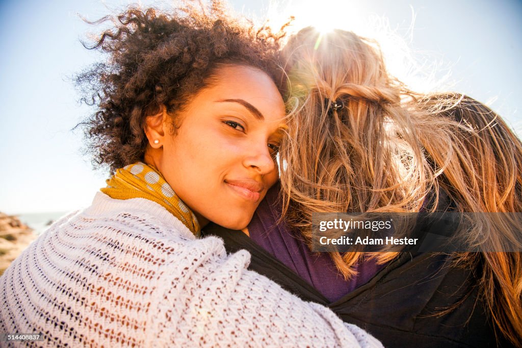 Women standing together outdoors