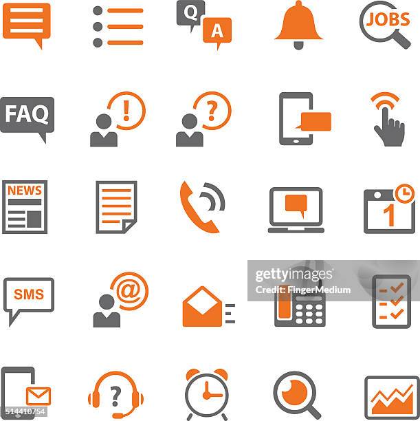 information and notification icon set - wrong answer stock illustrations