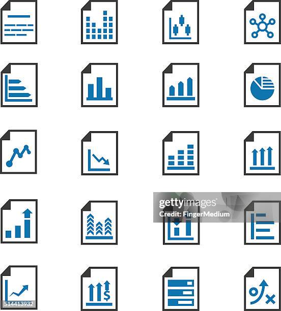 ilustrações, clipart, desenhos animados e ícones de documento conjunto de ícones - paperboard