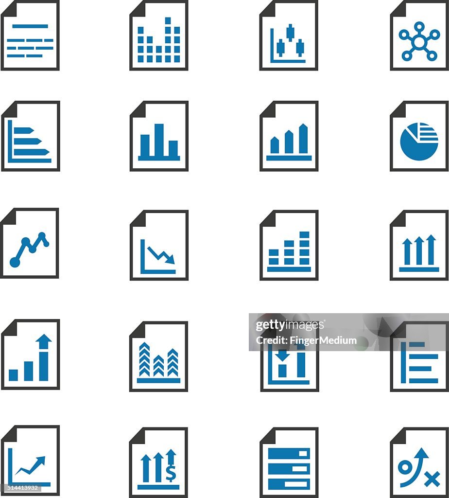 Document icon set