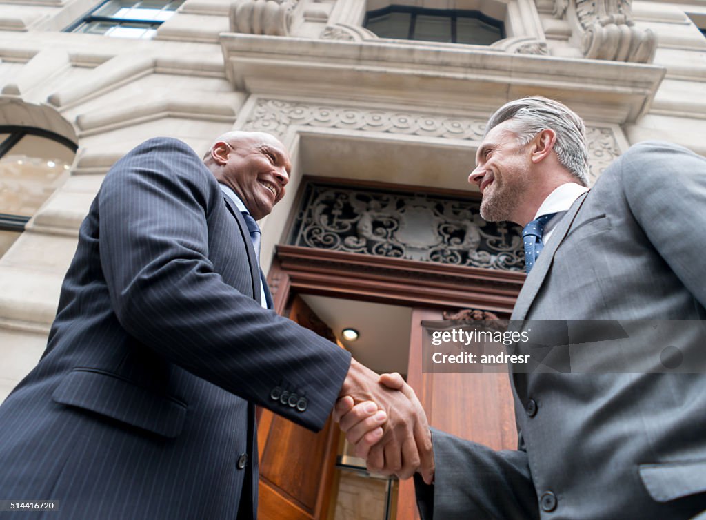 Business handshake 
