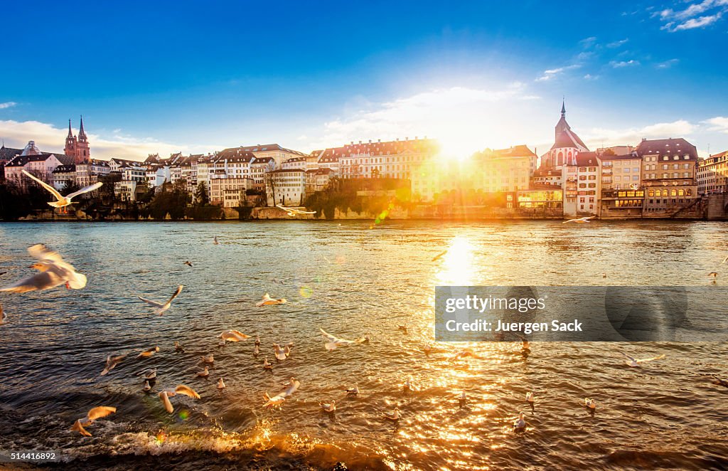 Tramonto a Basilea