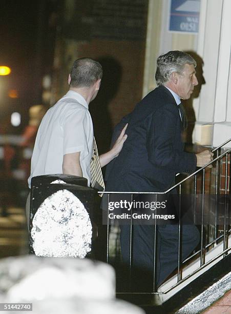 Jack Straw, Foreign Secretary, arrives at the home of Kenneth Bigley's mother, following the announcement that her son has been beheaded by an...