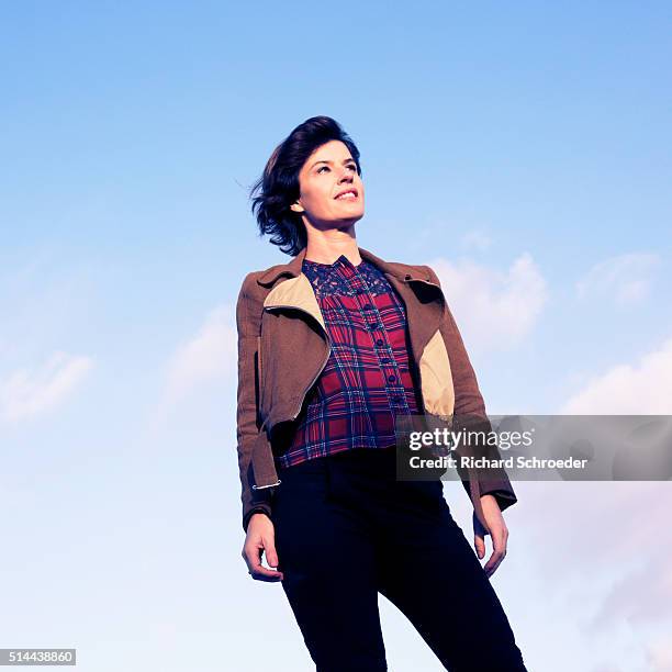 Irene Jacob is photographed for Self Assignment on January 4, 2016 in Paris, France.