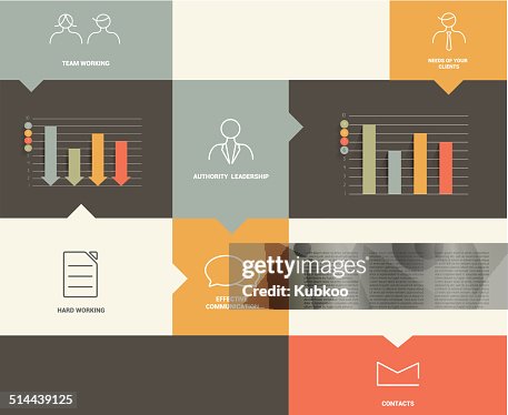 Flat Rectangle Box Diagram For Infographics High-Res Vector Graphic ...