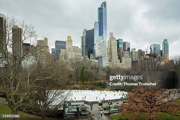 New York, United States of America Look at the Wollman Rink in Central Park on February 25, 2016 in New York, United States of America.