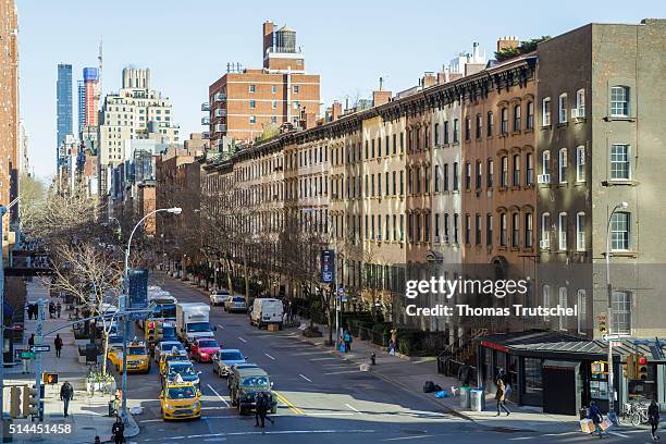 New York, United States of America Apartment blocks in Manhattan on February 26, 2016 in New York, United States of America.