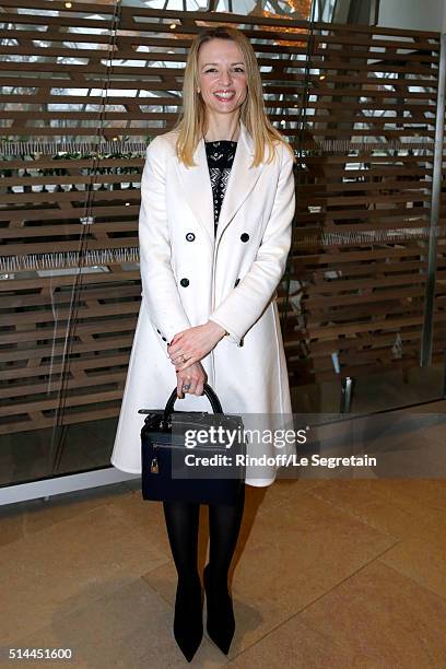 Louis Vuitton's executive vice president, Delphine Arnault attends the Louis Vuitton show as part of the Paris Fashion Week Womenswear Fall/Winter...