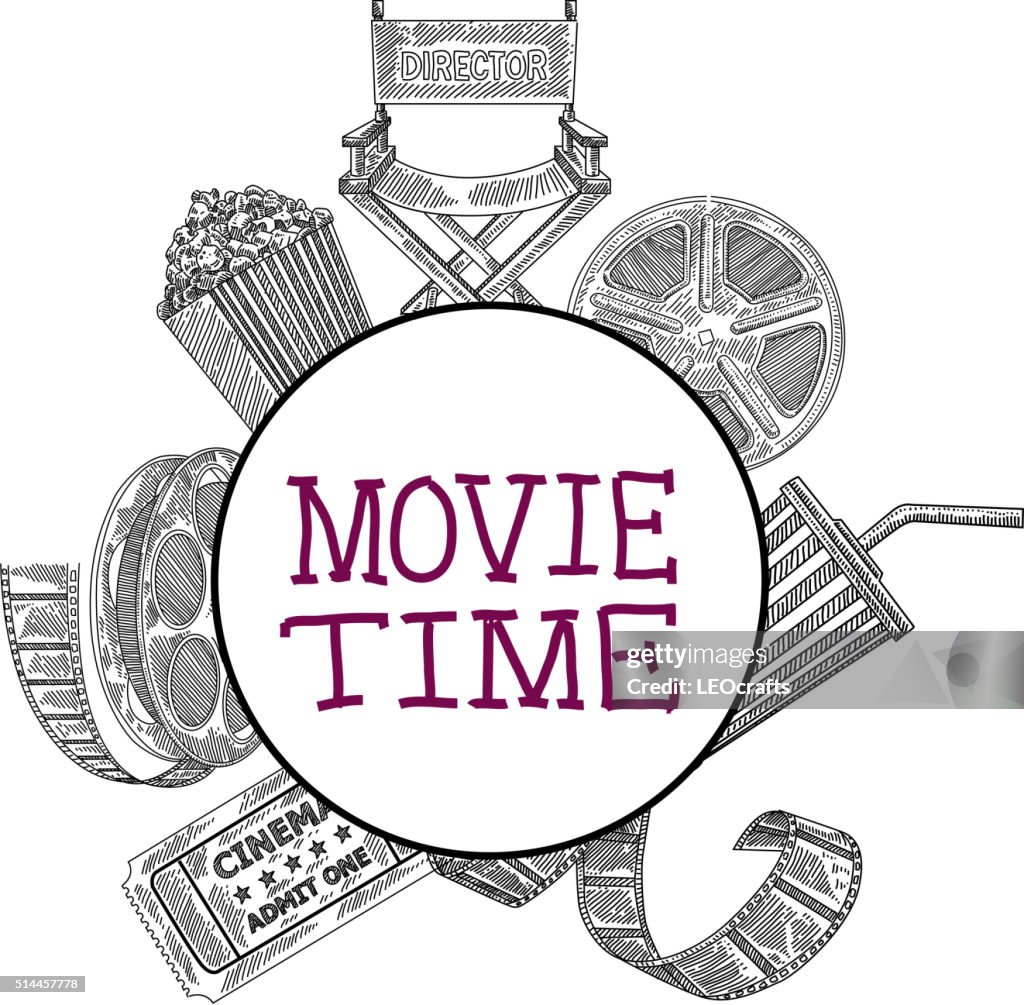 Movie design elements Drawing