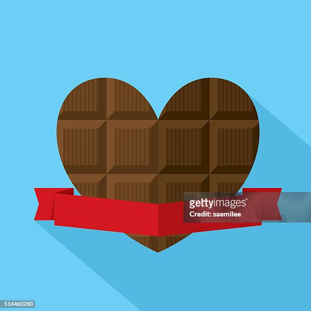 schokolade-herzen - chocolate heart stock-grafiken, -clipart, -cartoons und -symbole