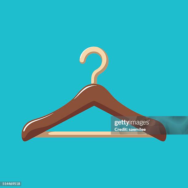 coat hanger - coat rack stock illustrations