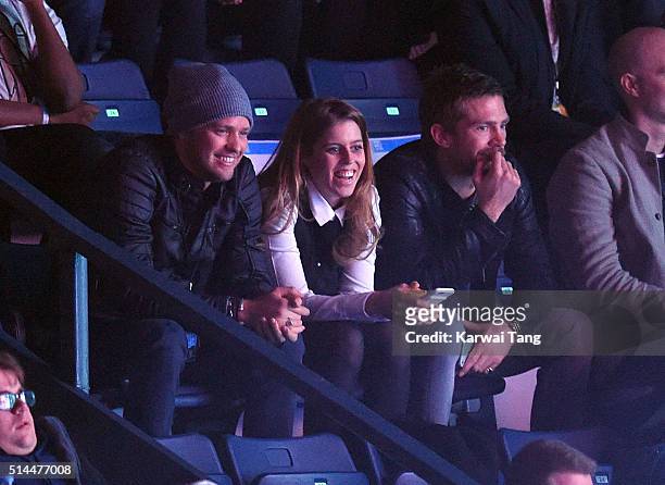 Sam Branson and Princess Beatrice of York attend WE Day at SSE Arena on March 9, 2016 in London, England. WE Day is a celebration of youth making a...