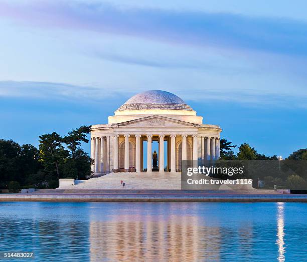 the jefferson memorial - washington dc sunset stock pictures, royalty-free photos & images