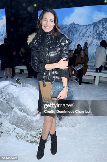 Adriana Abascal attends the Moncler Gamme Rouge show as part of the Paris Fashion Week Womenswear Fall/Winter 2016/2017 on March 9, 2016 in Paris,...