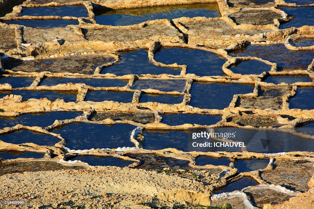 Salt pans Gozo Malta