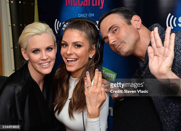 Maria Menounos discusses her engagement to longtime boyfriend Keven Undergaro on Jenny McCarthy's exclusive SiriusXM Show "Dirty, Sexy, Funny with...