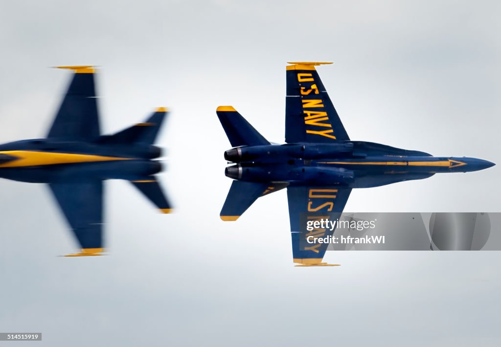 Blue Angels Knife-Edge Pass