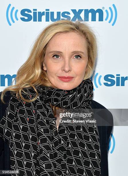 Actress/director Julie Delpy visits SiriusXM Studios on March 9, 2016 in New York City.