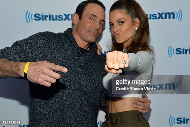 Maria Menounos and longtime boyfriend Keven Undergaro get engaged on "The Howard Stern Show" on Howard Stern's exclusive SiriusXM channel Howard 100...