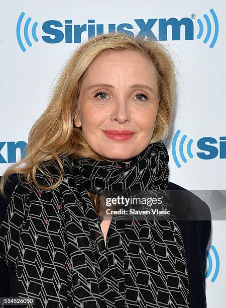 Actress/director Julie Delpy visits SiriusXM Studios on March 9, 2016 in New York City.