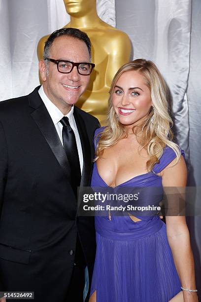 Michael Sugar of Anonymous Content and Lauren Sugar attend the 88th Annual Academy Awards at Hollywood & Highland Center on February 28, 2016 in...