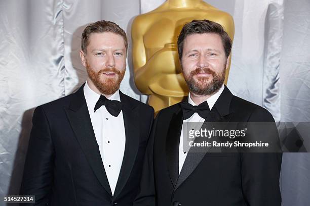 Producer Tristan Goligher and director Andrew Haigh attend the 88th Annual Academy Awards at Hollywood & Highland Center on February 28, 2016 in...