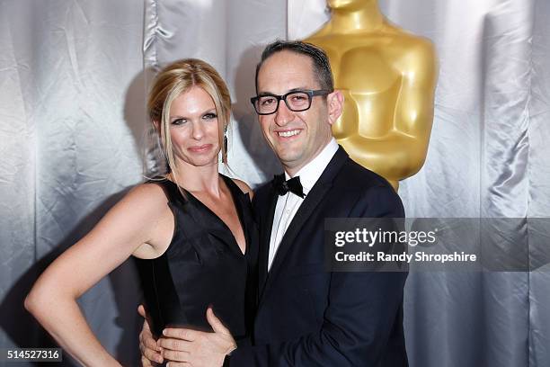 Amanda Silverman and president, creative development and worldwide production, Warner Bros., Greg Silverman attend the 88th Annual Academy Awards at...