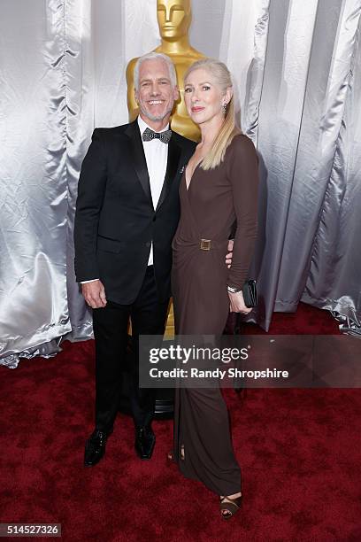 Of Global Communications for the Disney/ABC Television Group Kevin Brockman and Lisa Whelan attend the 88th Annual Academy Awards at Hollywood &...