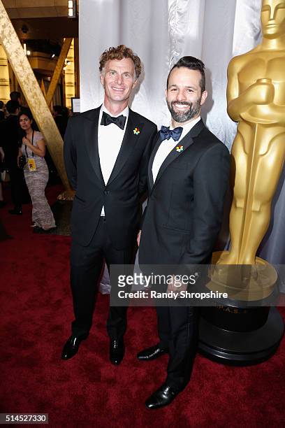 Producers Charlie Gogolak and Bill Weinstein attend the 88th Annual Academy Awards at Hollywood & Highland Center on February 28, 2016 in Hollywood,...