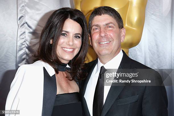 Laura Shell and Chairman, Universal Filmed Entertainment Group Jeff Shell attend the 88th Annual Academy Awards at Hollywood & Highland Center on...