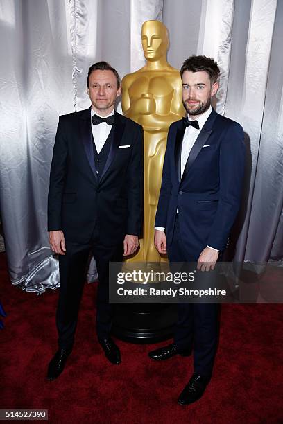 Of Lionsgate UK & Europe Zygi Kamasa and guest attend the 88th Annual Academy Awards at Hollywood & Highland Center on February 28, 2016 in...