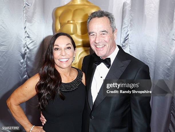 Gail Morris and general manager and President for Pixar Animation Studios Jim Morris attend the 88th Annual Academy Awards at Hollywood & Highland...