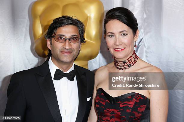 Directors Asif Kapadia and Victoria Kapadia attend the 88th Annual Academy Awards at Hollywood & Highland Center on February 28, 2016 in Hollywood,...