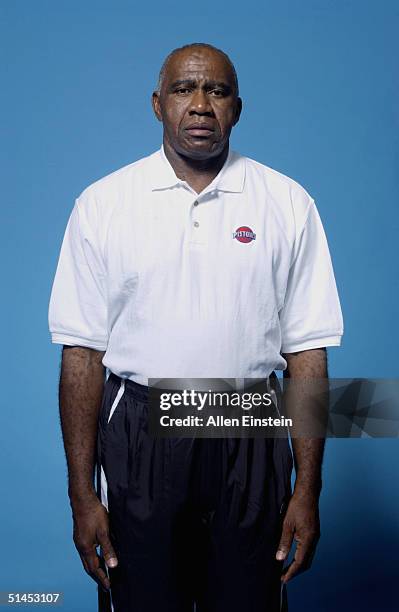 Assistant coach Garfield Heard of the Detroit Pistons poses for a portrait during the team's Media Day on October 4, 2004 in Auburn Hills, Michigan....
