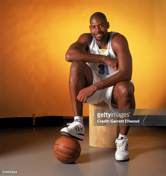 Nene of the Denver Nuggets poses for a portrait during NBA Media Day on October 4, 2004 in Denver, Colorado. NOTE TO USER: User expressly...